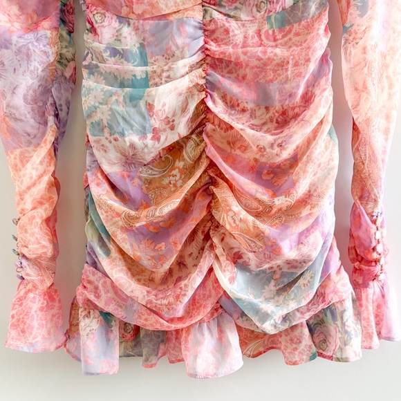 For Love And Lemons Gradiant Ruffle Dress - Picture 12 of 14